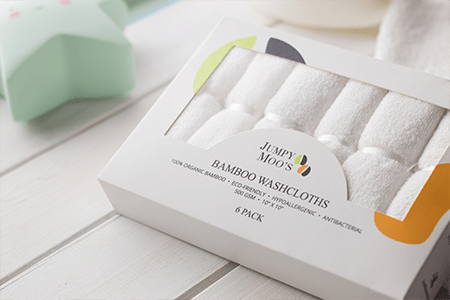 Baby Washcloths - Jumpy Moo's - Baby Essentials