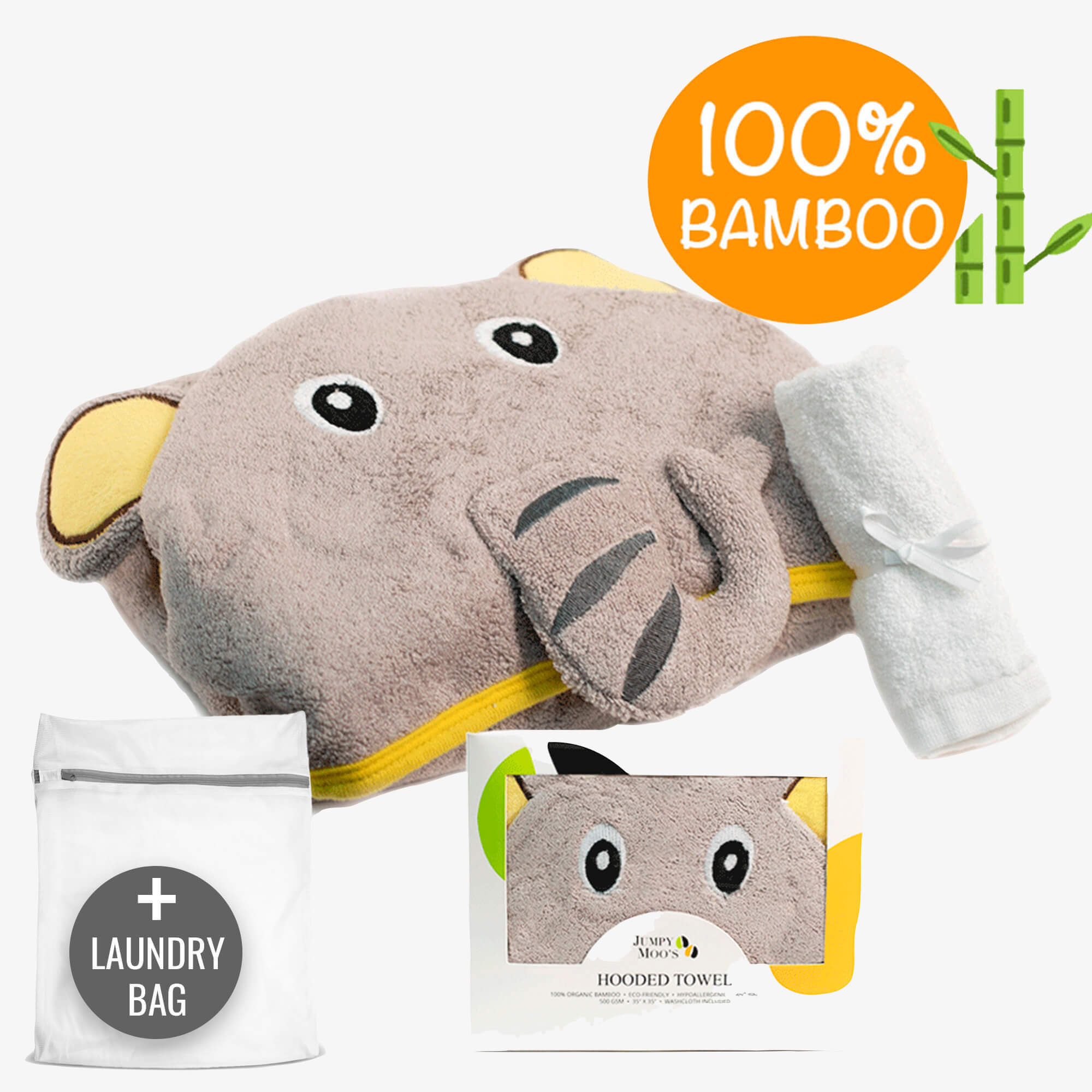 Hooded Towels - Jumpy Moo's - Baby Essentials
