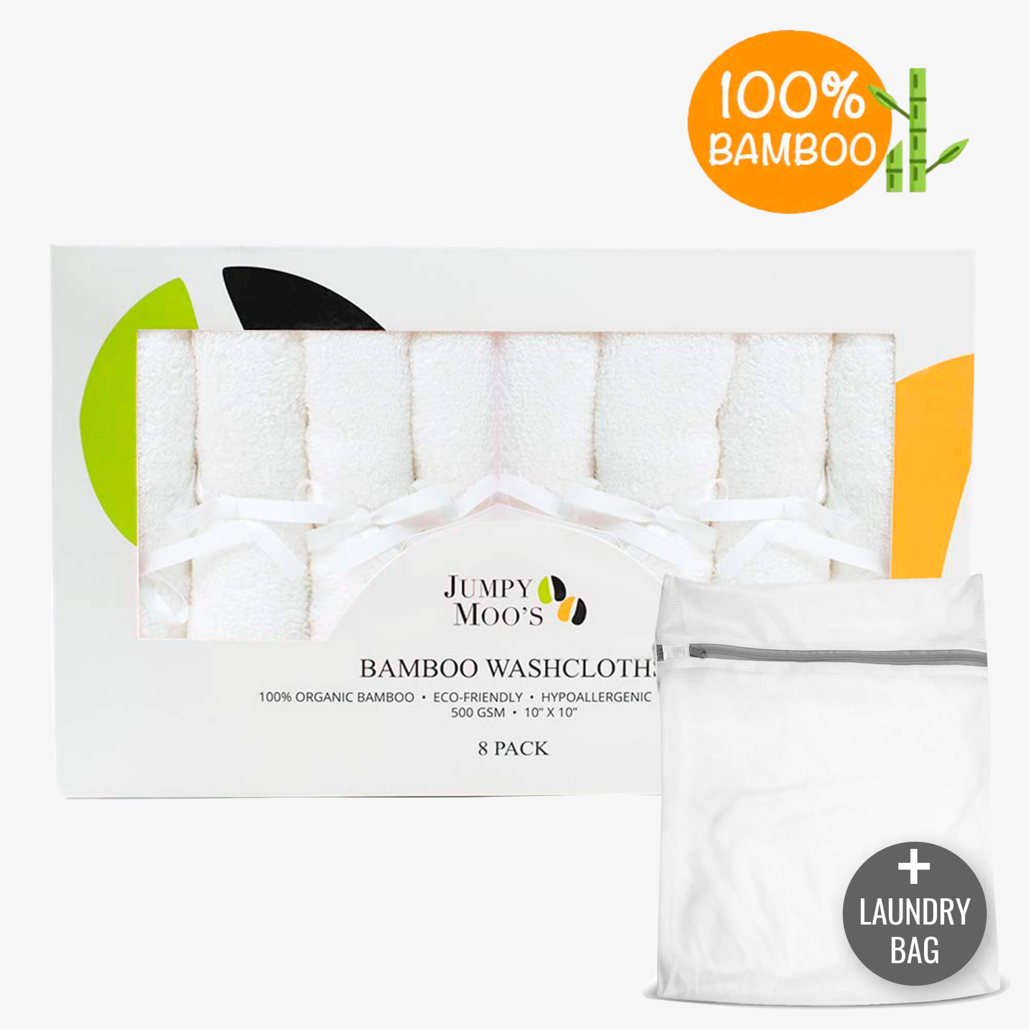 Baby Washcloths - Jumpy Moo's - Baby Bath Products