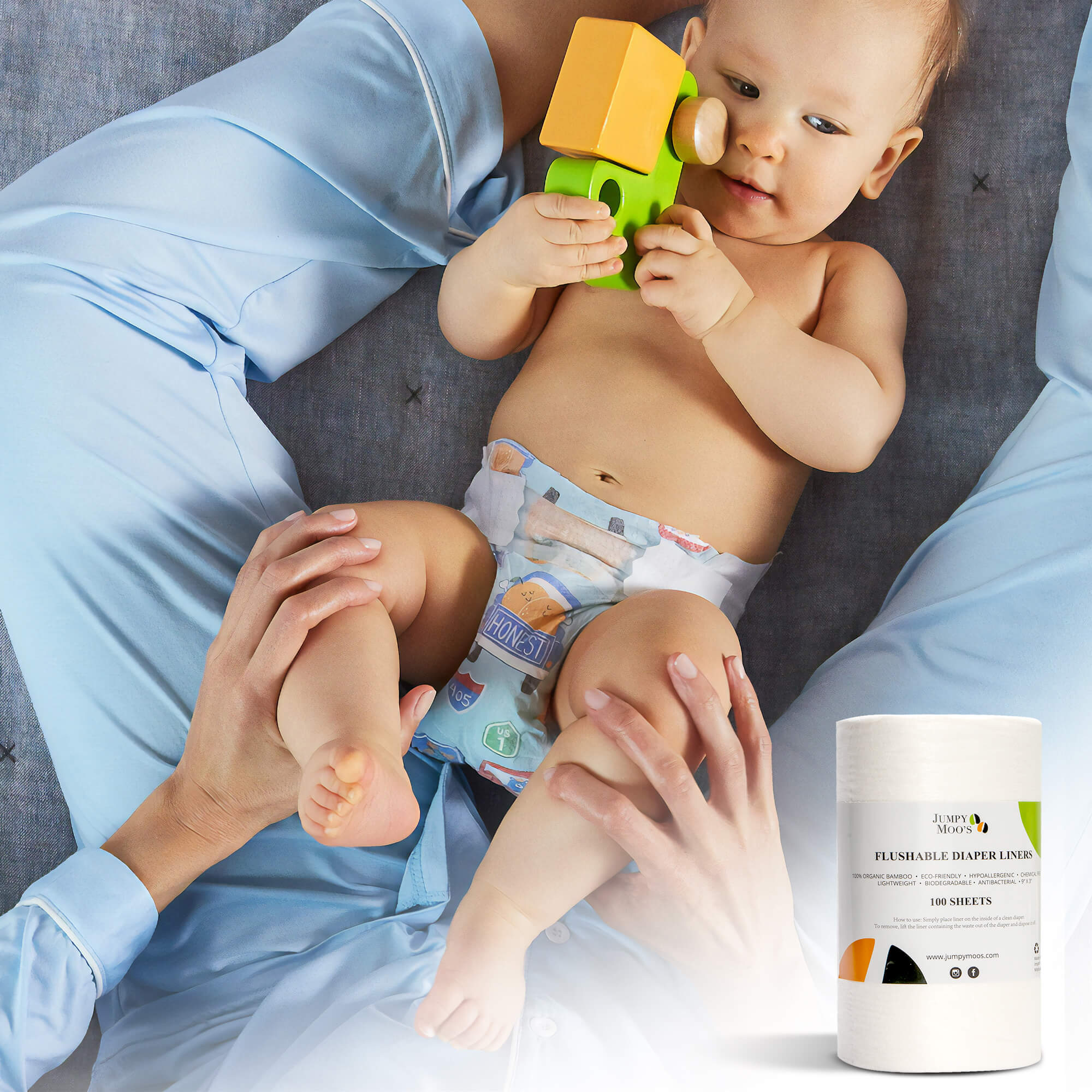 Nappy Liners - Jumpy Moo's - Baby Essentials