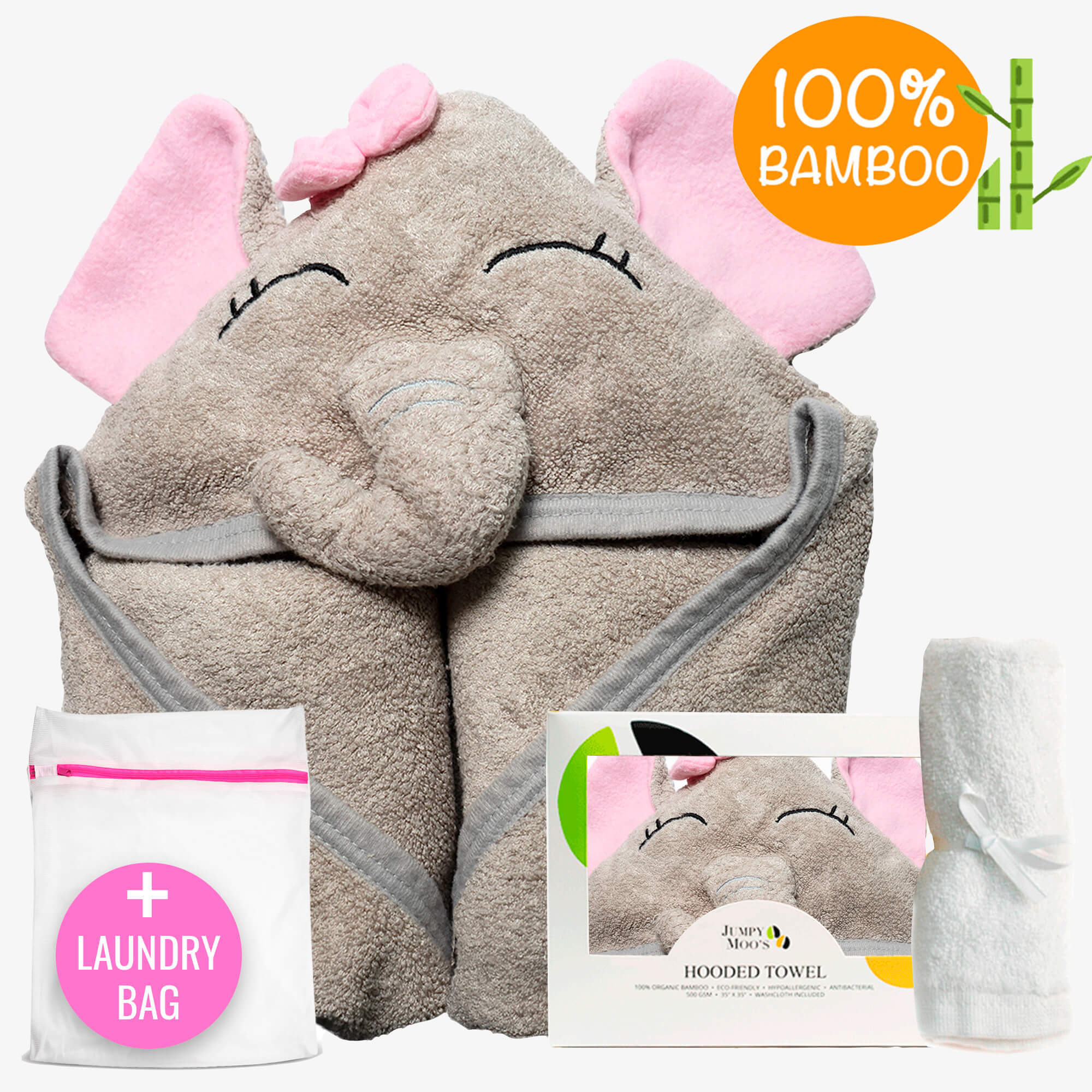 Hooded Towels - Jumpy Moo's - Baby Essentials