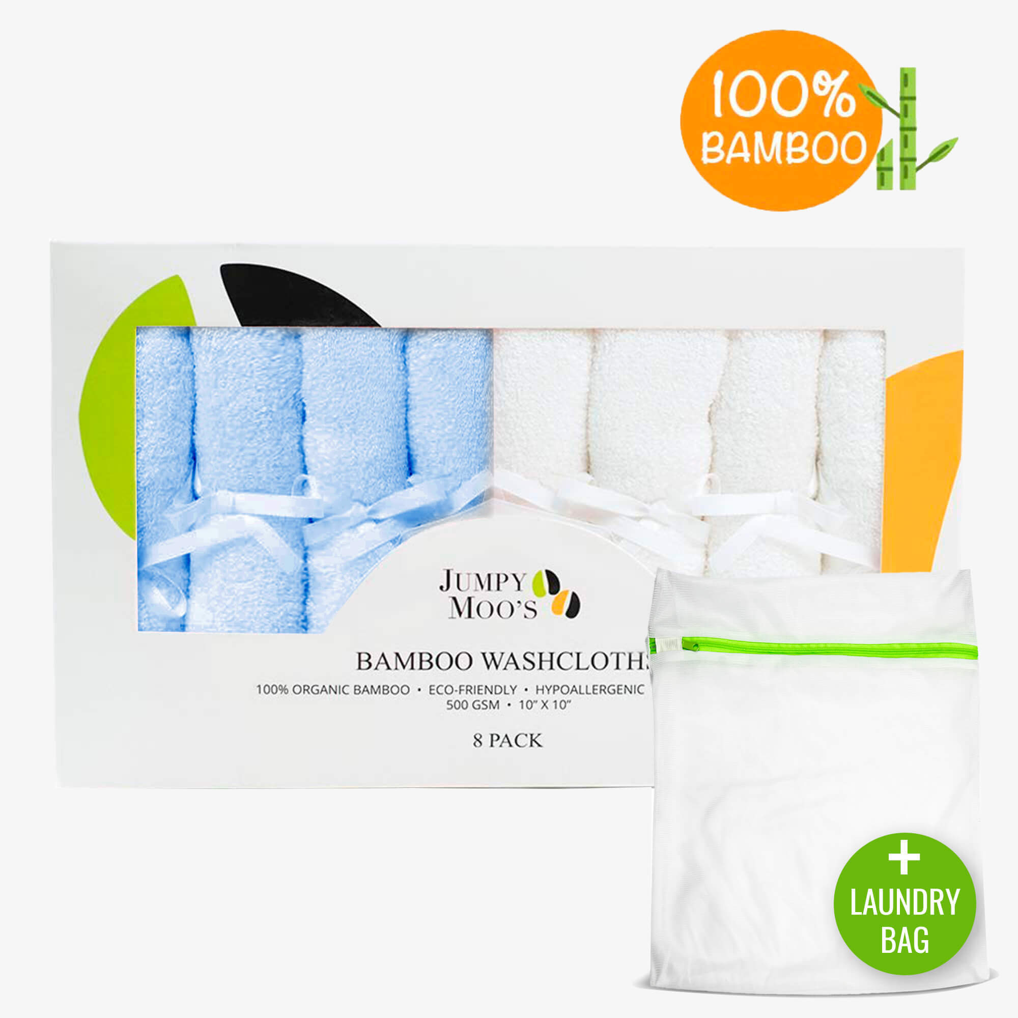 Baby Washcloths - Jumpy Moo's - Baby Essentials
