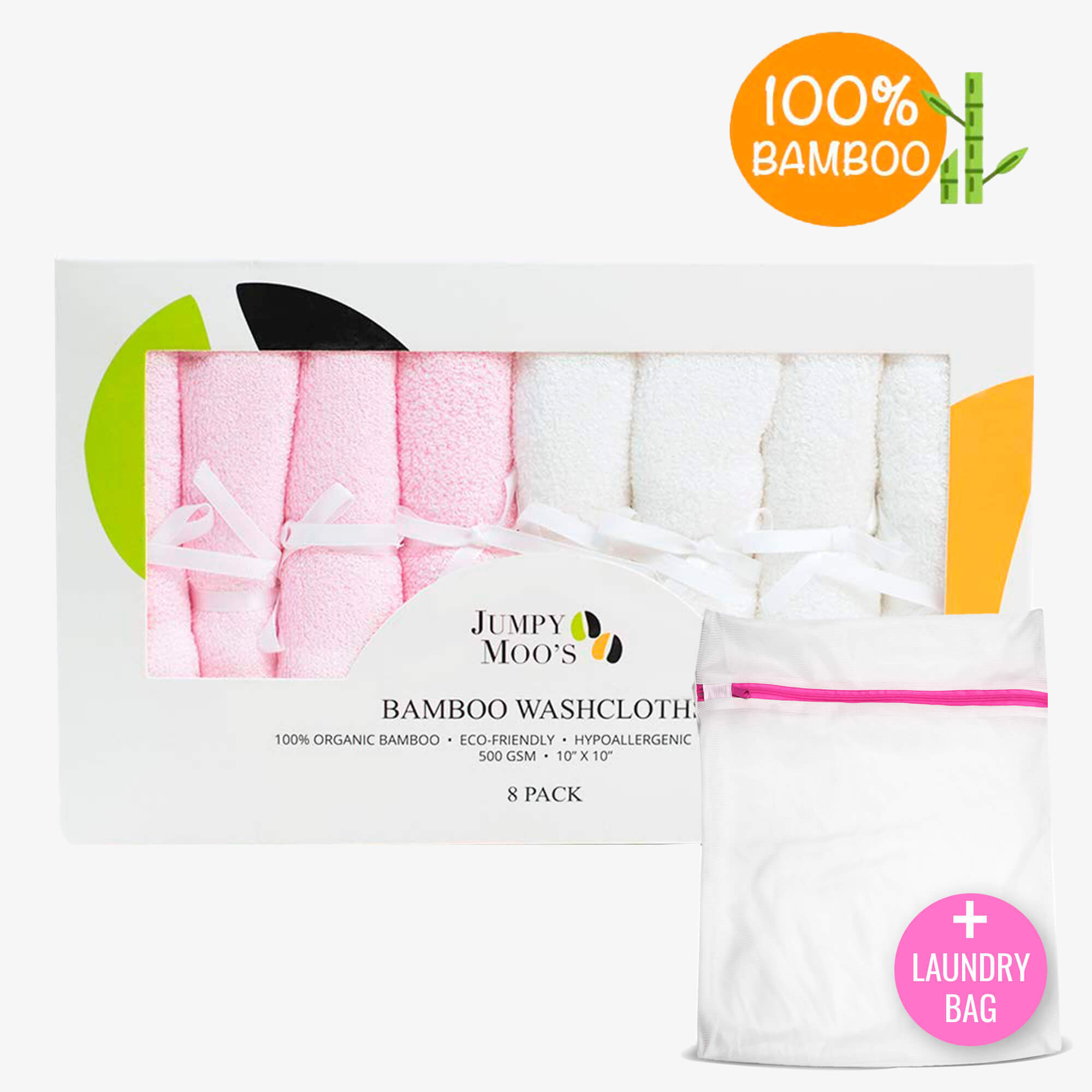 Baby Washcloths - Jumpy Moo's - Baby Bath Products