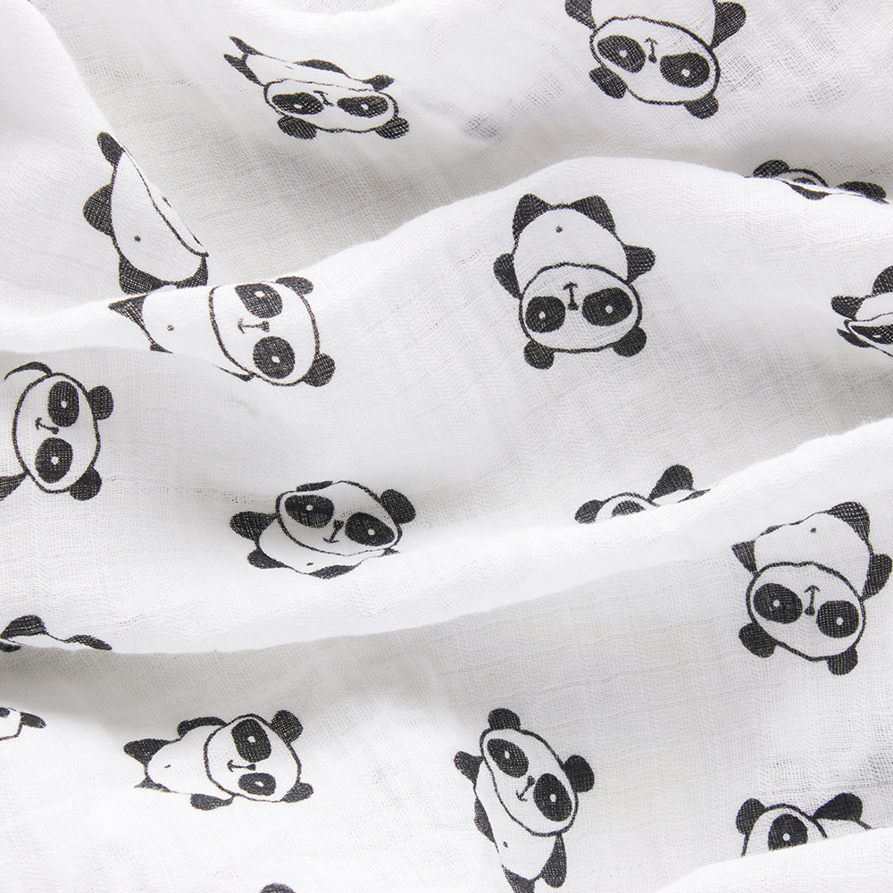 Soft Muslin Swaddle Blanket - Panda