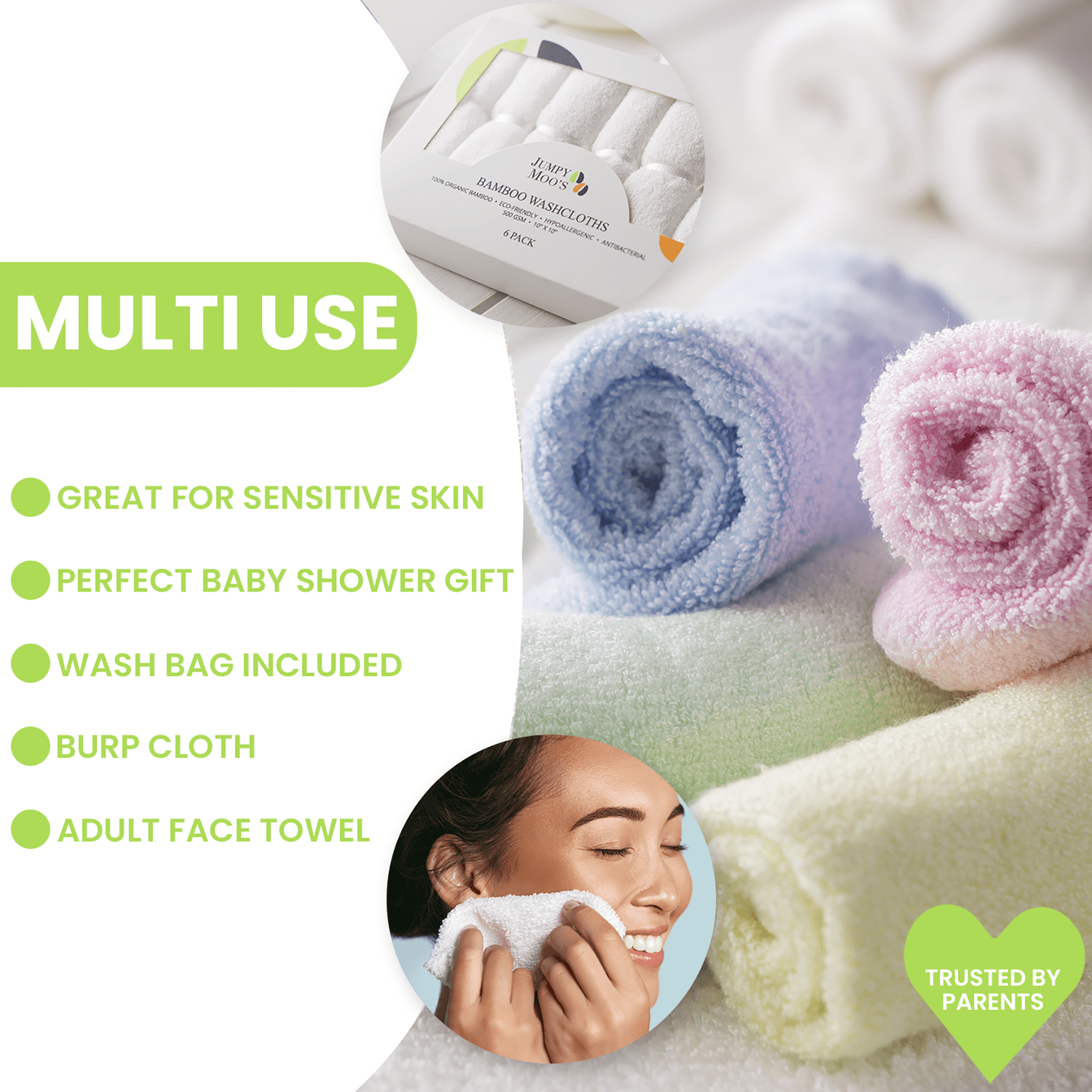 Organic baby discount washcloths