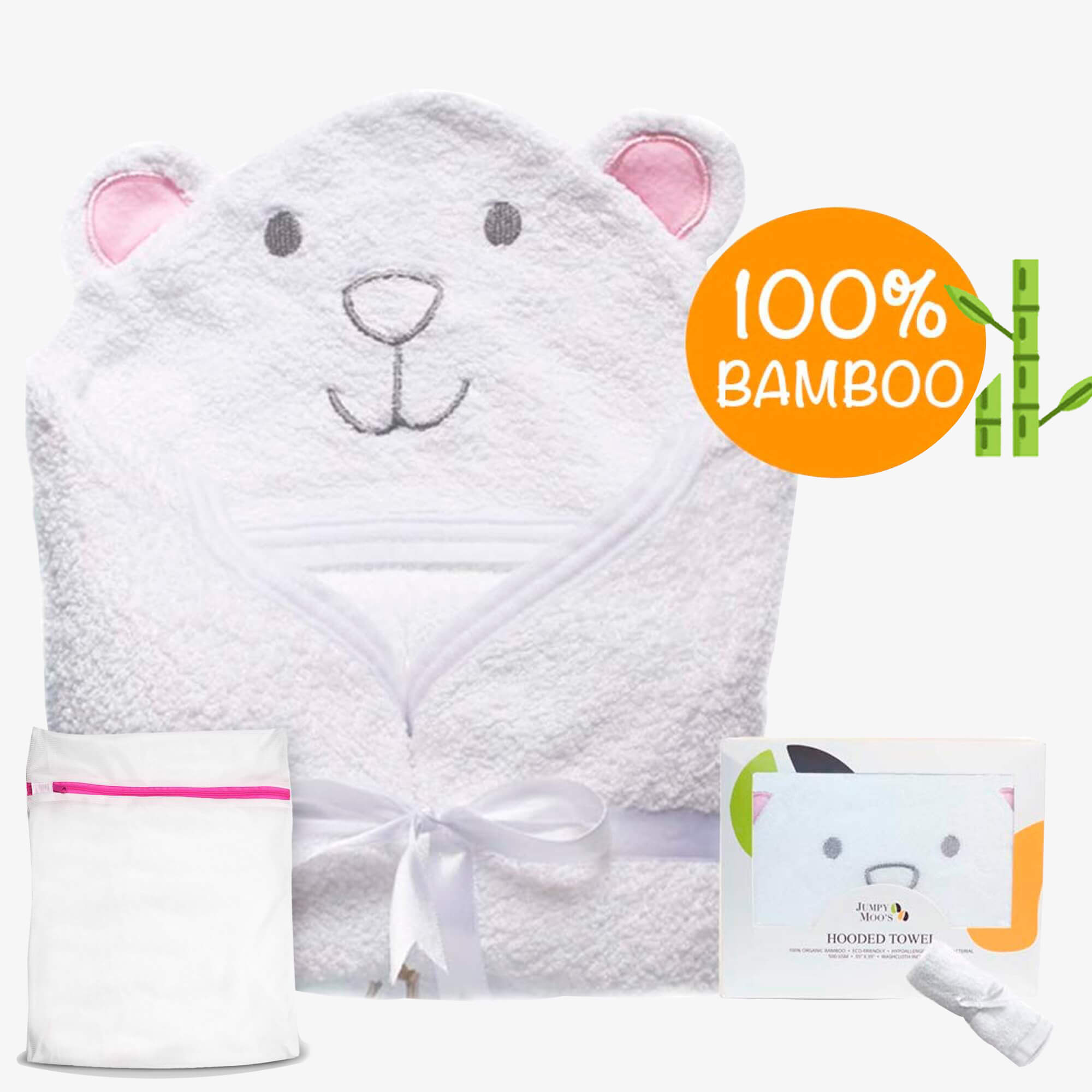 Hooded Towels - Jumpy Moo's - Baby Essentials
